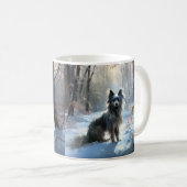 Mug Chinois Crested Laisser Il Neige Noël (Devant droit)