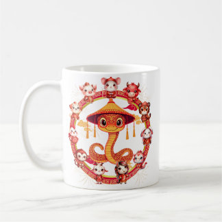 Mug Chinois Lunaire Conception du serpent du Nouvel An