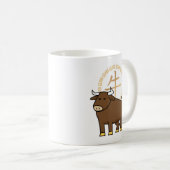 Mug Chinois lunaire Nouvel An Ox taureau argent chance (Devant droit)