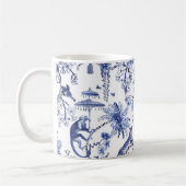 Mug Chinoiserie Chic Jungle Toile | Bleu et blanc (Gauche)