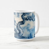 Mug Chinoiserie Design en porcelaine bleue et blanche (Devant droit)