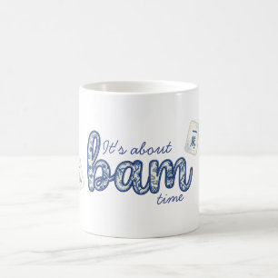 Mug Chinoiserie Mahjong C'est l'heure Bam Bleu