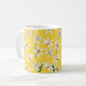 Mug Chinoiserie motif de fleurs de citron d'été (Devant gauche)