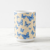 Mug Chinoiserie Rétro Papillons bleus Blush Ivor (Centre)
