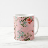 Mug Chinoiserie rose (Devant droit)