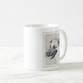 Mug Chinook (Oreilles Laissées) Peinture - Art Chien o (Devant droit)