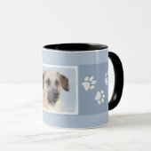 Mug Chinook (Oreilles Laissées) Peinture - Art Chien o (Devant droit)