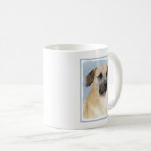 Mug Chinook (Oreilles Laissées) Peinture - Art Chien o (Devant droit)