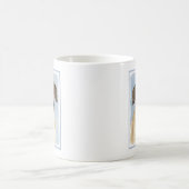 Mug Chinook (Oreilles Laissées) Peinture - Art Chien o (Centre)