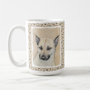 Mug Chinook (Oreilles Pointées) Peinture - Art Chien o
