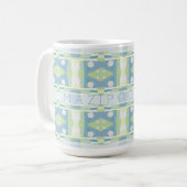 Mug Chintz bohème 20 Pastel Vert bleu rose (Devant gauche)