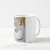 Mug Chiot 2 de chien de traîneau sibérien (Devant droit)