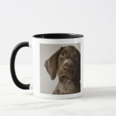 Mug Chiot allemand d'indicateur aux cheveux courts (Gauche)