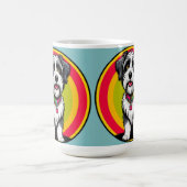 Mug Chiot animé mignon avec collier (Centre)