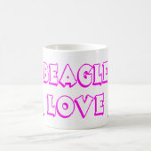 Mug Chiot Beagle - Amour Rose Violet Beagles (Centre)