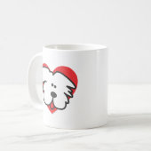 Mug Chiot blanc (Devant gauche)