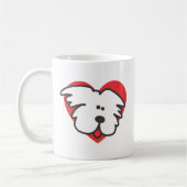 Mug Chiot blanc (Gauche)