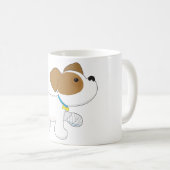Mug Chiot Blessé avec Patte Bandée (Devant droit)