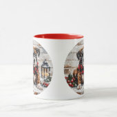Mug Chiot boîte de Noël (Centre)