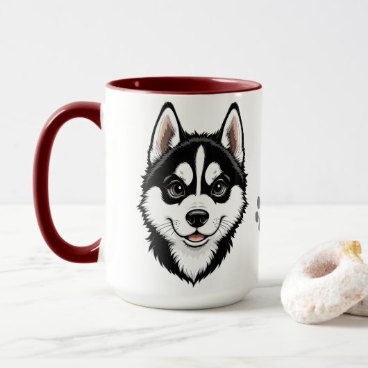 Mug Chiot chou chicot chiche de Sibérie (Avec donut)