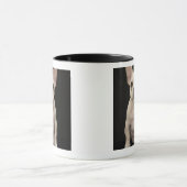 Mug Chiot crème de bouledogue français (Centre)