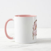 Mug Chiot crème noir dormant doux (Gauche)