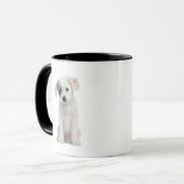Mug Chiot croisé de race (2 mois) (Devant gauche)