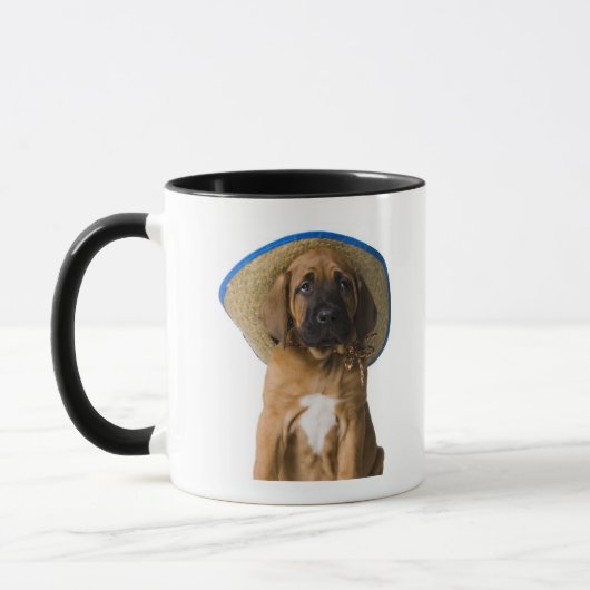 Mug chiot dans un casquette de cowboy (Gauche)