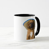 Mug chiot dans un casquette de cowboy (Devant droit)