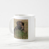 Mug Chiot de berger allemand "la surveillance " (Devant gauche)