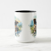 Mug Chiot de berger australien sur mesure (Centre)