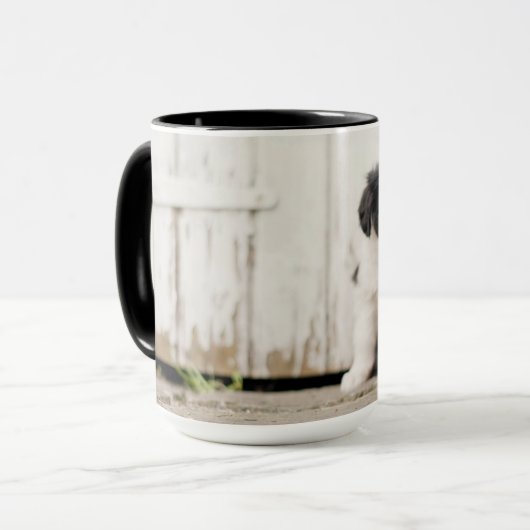 Mug Chiot de border collie (Devant gauche)