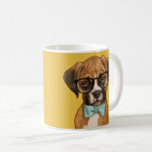 Mug Chiot de boxeur de hippie (Devant droit)