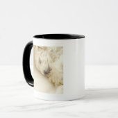 Mug Chiot de caniche de sommeil (Devant gauche)