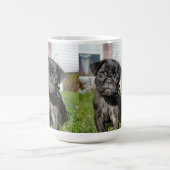 Mug Chiot de Carlin noir (Centre)