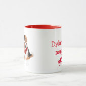 Mug chiot de corgi mignonne muscade personnalisée (Centre)