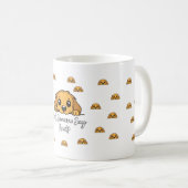 Mug Chiot de dessin animé mignon Quelqu'un a dit frian (Devant droit)