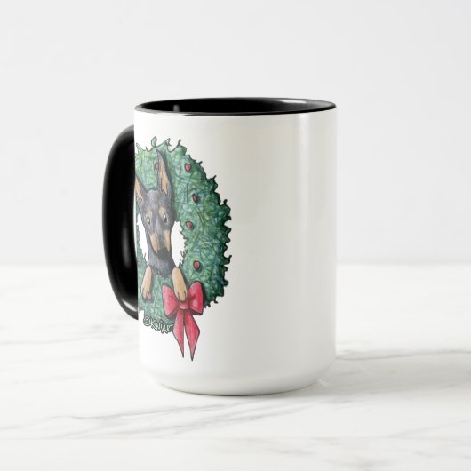 Mug Chiot de Doberman (Devant gauche)