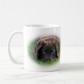 Mug Chiot de laboratoire de chocolat (Gauche)