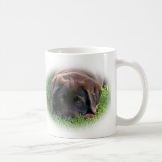 Mug Chiot de laboratoire de chocolat (Droite)