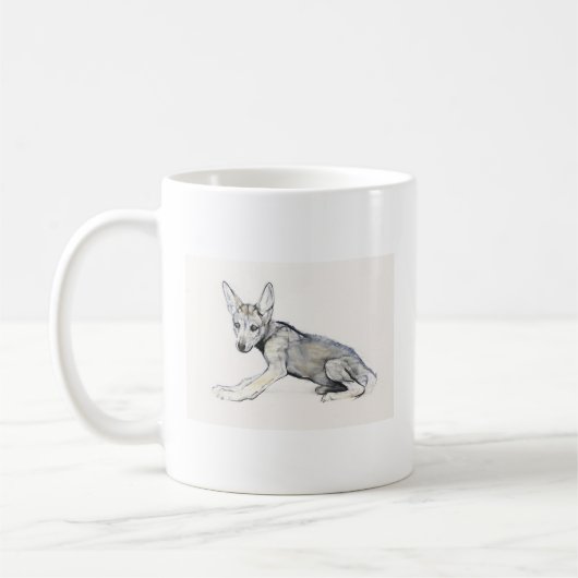 Mug Chiot de loup Arabe adolescent 2009 (Gauche)