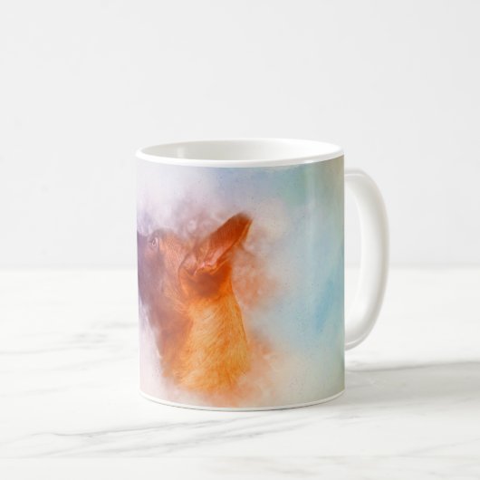 Mug Chiot de Malinois de Belge peignant Mechelaar (Devant droit)