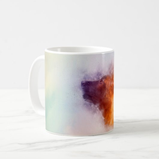 Mug Chiot de Malinois de Belge peignant Mechelaar (Devant gauche)