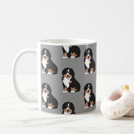 Mug Chiot de montagne bernois (Avec donut)