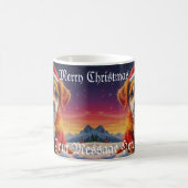 Mug Chiot de Noël avec chapeau de Noël (Centre)