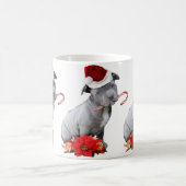 Mug Chiot de pitbull de Noël (Centre)