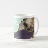 Mug Chiot de Pochi avec la bascule pourpre (Devant droit)