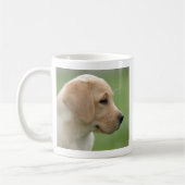 Mug Chiot de repêcheur du labrador jaune (Gauche)