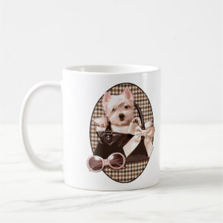 Mug Chiot de Westie de pied-de-poule