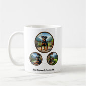 Mug Chiot Doberman Pinscher personnalisable (Gauche)